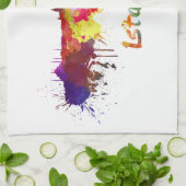 Linge De Cuisine Istanbul skyline in watercolor (Plié)