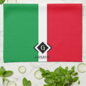 Linge De Cuisine Italie Drapeau italien Rouge Blanc Vert Italia Mon (Plié)