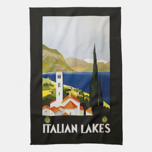 Linge De Cuisine Italie Lacs Vintage voyage Italie (Vertical)