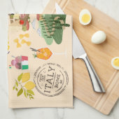 Linge De Cuisine Italie Symboles Amateurs de voyage (Quart Plié)