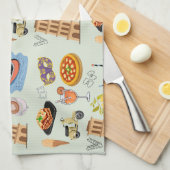Linge De Cuisine Italie Vacances parfaites (Quart Plié)