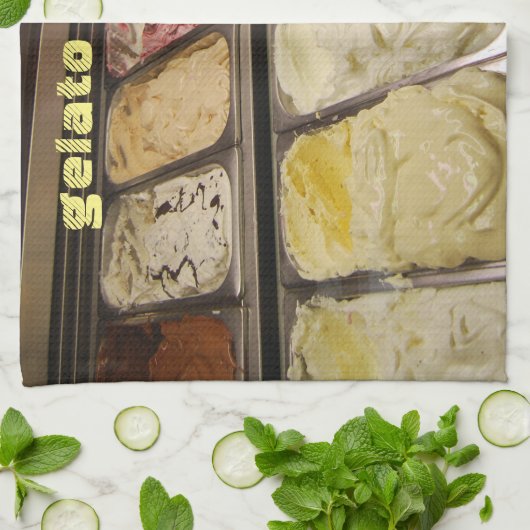 Linge De Cuisine Italien Gelato (Plié)