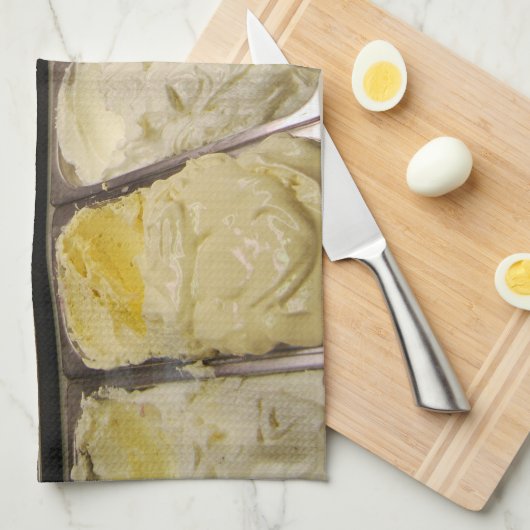 Linge De Cuisine Italien Gelato (Quart Plié)