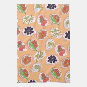 Linge De Cuisine Italien Hors d'oeuvres Motif Canape