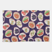 Linge De Cuisine Italien Hors d'oeuvres | Motif Canape (Horizontal)