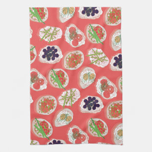 Linge De Cuisine Italien Hors d'oeuvres   Motif Canape
