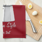 Linge De Cuisine Italien Moka (Quart Plié)