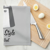 Linge De Cuisine Italien Moka (Quart Plié)