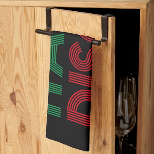 LINGE DE CUISINE ITALO DISCO (Pliage en tiers)