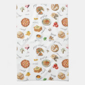 Linge De Cuisine Italy Fun Food Chef Colorful (Vertical)