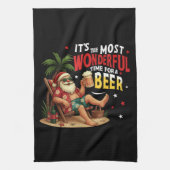 Linge De Cuisine It's The Most Wonderful Time for a Beer Funny Sant (Vertical)