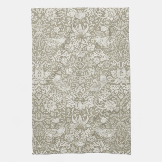 Linge De Cuisine Ivory, Thief fraise, William Morris (Vertical)