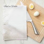 Linge De Cuisine Ivory White Flowers Kitchen Towels (Quart Plié)