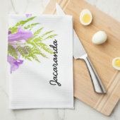 Linge De Cuisine Jacaranda Flower est violet (Quart Plié)