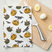 Linge De Cuisine Jack et chat rétro (Quart Plié)