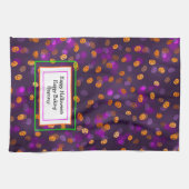 Linge De Cuisine Jack-o'-lantern Citrouille Bokeh Motif (Horizontal)