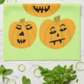 Linge De Cuisine Jack-O-Lanterns CITROUILLE d'Halloween (Plié)