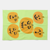 Linge De Cuisine Jack-O-Lanterns CITROUILLE d'Halloween (Horizontal)