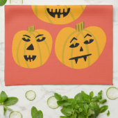 Linge De Cuisine Jack-O-Lanterns CITROUILLE d'Halloween (Plié)