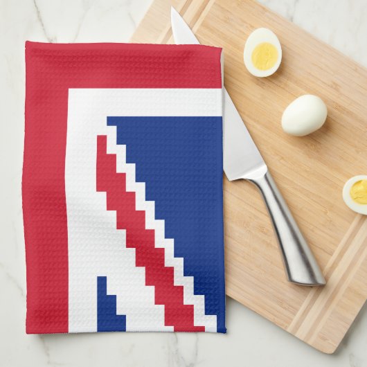 Linge De Cuisine Jack Pixel Union 8 bits (Quart Plié)