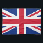 Linge De Cuisine Jack Pixel Union 8 bits<br><div class="desc">Union Pixel Jack UK Flag Vintage 8 bits Pixel Art. Globe Trotters se spécialise dans l'imagerie idiosyncratique du monde entier. Vous y trouverez des Cartes de Voeux,  Cartes Postales,  Posters,  Mousepads et plus encore.</div>