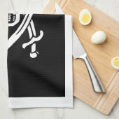 Linge De Cuisine Jack Rackham; drapeau Jolly roger; pirate (Quart Plié)