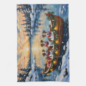Linge De Cuisine Jack Russell Terrier Christmas Boat Holiday (Vertical)
