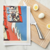 Linge De Cuisine Jacksonville Beach Floride FL Vieux souvenir de vo (Quart Plié)