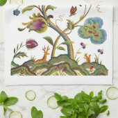 Linge De Cuisine Jacobean Crewel Brodery Arbre de vie (Plié)