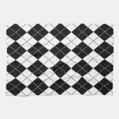 Linge De Cuisine Jacquard noir et blanc (Horizontal)