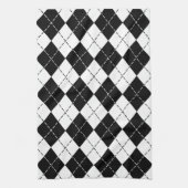 Linge De Cuisine Jacquard noir et blanc (Vertical)