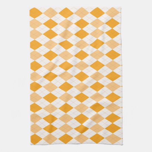 Linge De Cuisine Jacquard orange (Vertical)