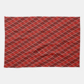 Linge De Cuisine Jacquard rouge givré (Horizontal)
