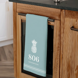 Linge De Cuisine Jade Numéro de la maison d'ananas et nom de la r