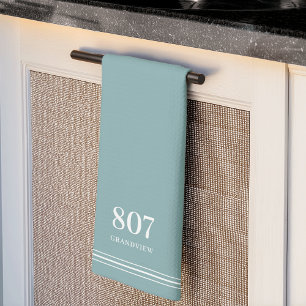 Linge De Cuisine Jade   Numéro de maison et nom de rue