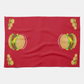 Linge De Cuisine J'adore les cheeseburgers (Horizontal)