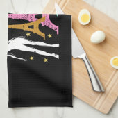 LINGE DE CUISINE J'ADORE PARIS EIFFEL TOWER DESIGN (Quart Plié)