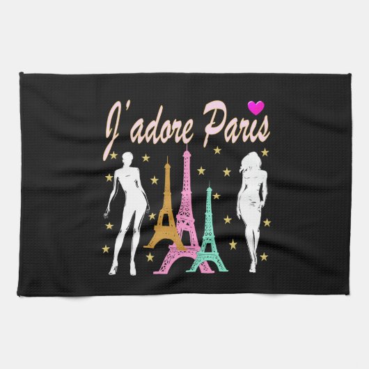 LINGE DE CUISINE J'ADORE PARIS EIFFEL TOWER DESIGN (Horizontal)