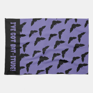 Linge De Cuisine J'ai de la barbe ! Chauve violette et noire