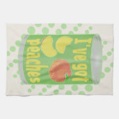 Linge De Cuisine J'ai des pêches Tin de fruit (Horizontal)