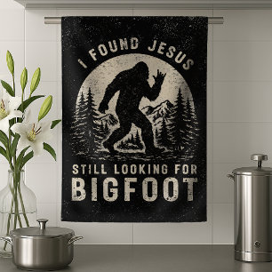 Linge De Cuisine J'ai trouvé Jésus mais je cherche toujours Bigfoot