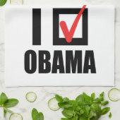 LINGE DE CUISINE J'AI VOTÉ OBAMA BW - .PNG (Plié)