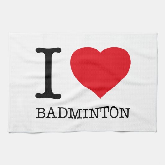 LINGE DE CUISINE J'AIME BADMINTON (Horizontal)