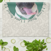 Linge De Cuisine J'aime des carlins ! (Plié)