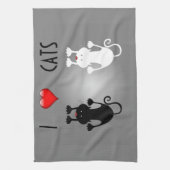 Linge De Cuisine J'aime des chats (Vertical)