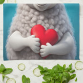 Linge De Cuisine J'aime Ewe (Plié)