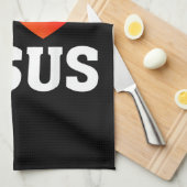 Linge De Cuisine J'aime Jésus (Quart Plié)