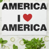 Linge De Cuisine J'aime l'Amérique (Plié)