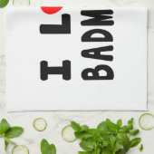 Linge De Cuisine J'aime le badminton (Plié)