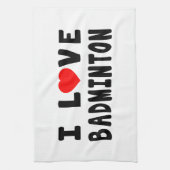 Linge De Cuisine J'aime le badminton (Vertical)